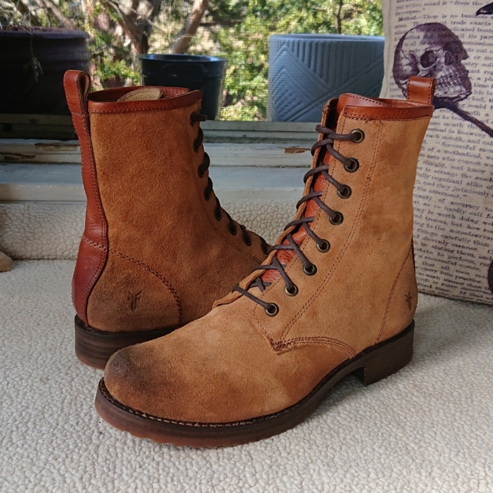 Frye "Veronica Combat" Suede Boot